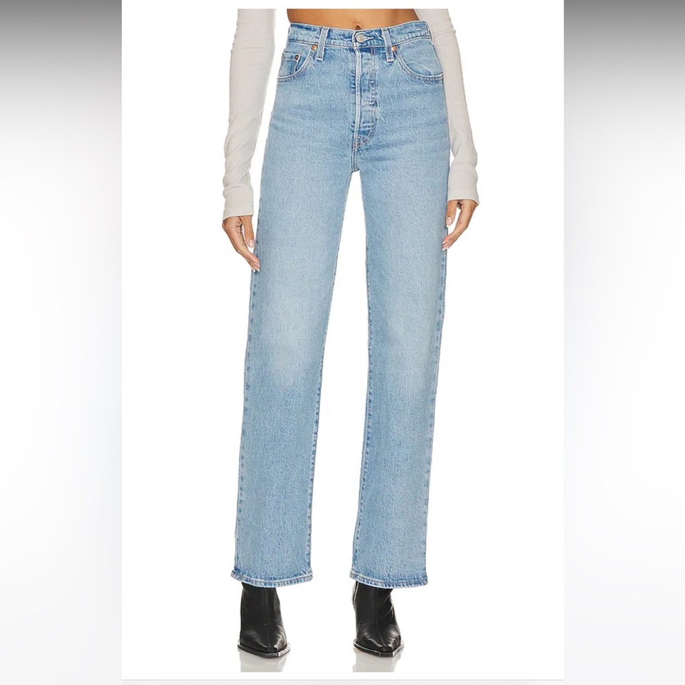 Levi’s Ribcage Straight in Samba Tango Light **Custom